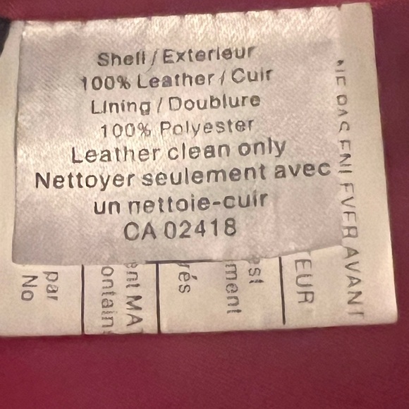 Pink Leather Jacket Size 6 is a true statement piece. - Picture 4 of 8